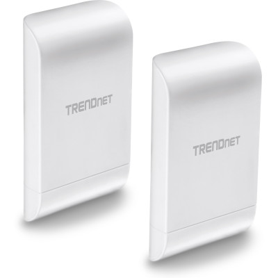 TRENDnet TEW-740APBO2K 10 dBi Wireless N300 Outdoor PoE Preconfigured Bridge Kit, PoE power adapter, 2.4 GHz